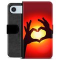 Funda Cartera Premium para iPhone Air - Silueta del Corazón
