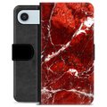 Funda Cartera Premium para iPhone Air - Mármol Rojo