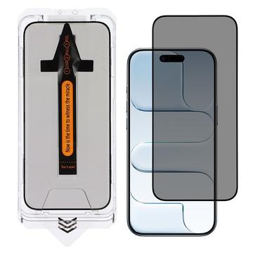 Protector de Pantalla de Vidrio Templado iPhone Air Privacy con Herramienta de Instalación - 9H - Borde Negro
