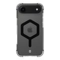 Funda Tactical MagForce Hexagon para iPhone Air - Compatible con MagSafe - Negra / Transparente