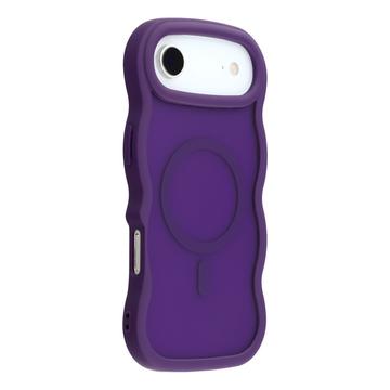 Funda híbrida magnético con borde ondulado para iPhone Air - Morado