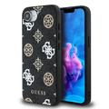 Funda iPhone 16e Guess 4G Peony - Compatible con MagSafe - Negro