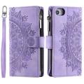 Funda Mandala Series para iPhone 16e - Estilo Cartera - Púrpura