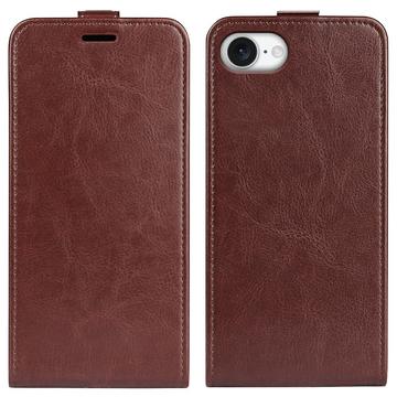 Funda con Tapa Vertical para iPhone 16e - Marrón