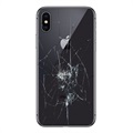 Reparación de la tapa posterior del iPhone X - Solo cristal - Negro