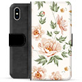 Funda Cartera Premium para iPhone X / iPhone XS - Floral