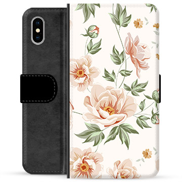 Funda Cartera Premium para iPhone X / iPhone XS - Floral