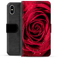 Funda Cartera Premium para iPhone X / iPhone XS - Rosa