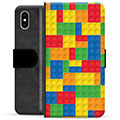Funda Cartera Premium para iPhone X / iPhone XS - Bloques