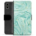 Funda Cartera Premium para iPhone X / iPhone XS - Menta Verde