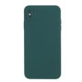 Carcasa Anti-Huellas Dactilares Mate de TPU para iPhone X/XS - Verde Oscuro