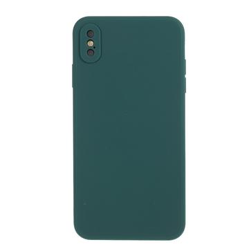 Carcasa Anti-Huellas Dactilares Mate de TPU para iPhone X/XS - Verde Oscuro