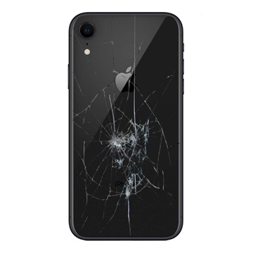 Reparación de la tapa posterior del iPhone XR - Solo cristal - Negro