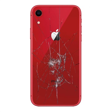 Reparación de la tapa posterior del iPhone XR - Solo cristal - Rojo