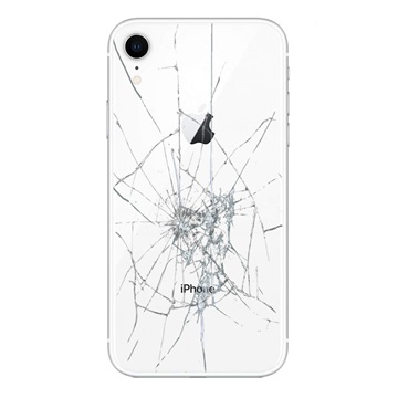 Reparación de la tapa posterior del iPhone XR - Solo cristal - Blanco