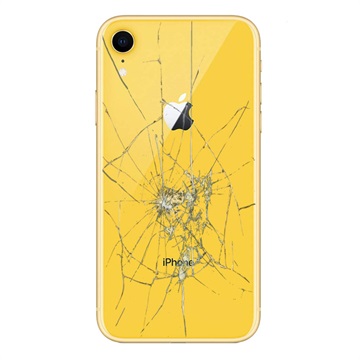 Reparación de la tapa posterior del iPhone XR - Solo cristal - Amarillo