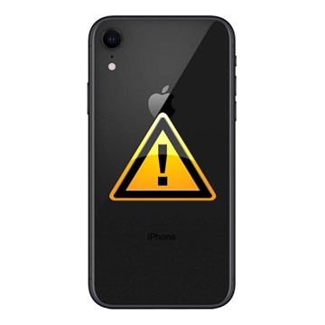 Reparación Tapa de Batería para iPhone XR - incl. marco - Negro