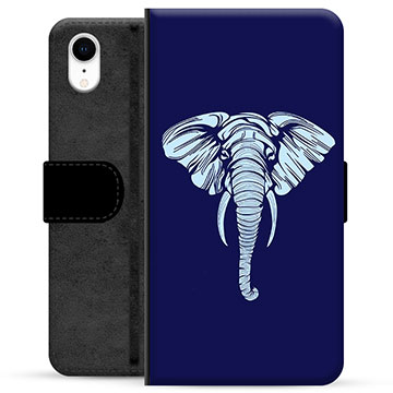 Funda Cartera Premium con Función de Soporte para iPhone XR - Elefante