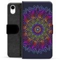 Funda Cartera Premium para iPhone XR - Mandala Colorida