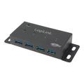 Concentrador USB 3.0 de 4 Puertos LogiLink UA0170 - Negro
