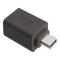 Adaptador Logitech USB-C Gris - Negro
