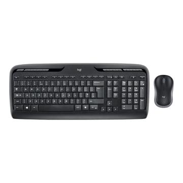 Juego de Teclado y Mouse Logitech Wireless Desktop MK330 - Negro