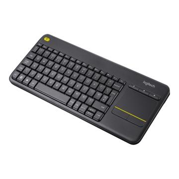 Teclado táctil inalámbrico Logitech K400 Plus danés/finlandés/noruego/sueco