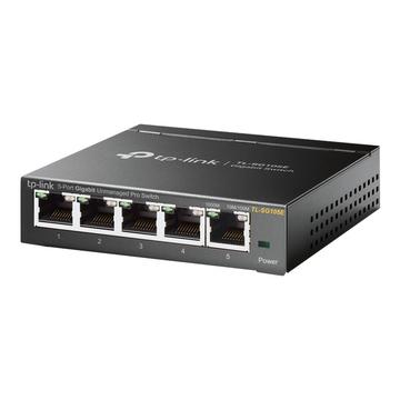 Switch Inteligente Sencillo Gigabit de 5 Puertos TL-SG105E de TP-Link - Negro