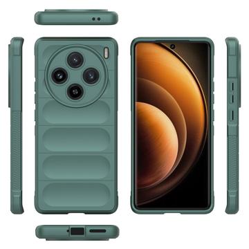 Carcasa de TPU Rugged para vivo X100 - Verde