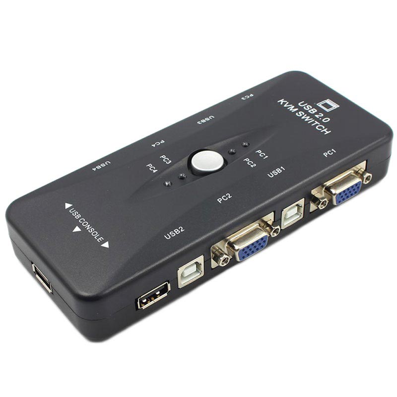 4Port VGA/USB 2.0 KVM Switch FullHD