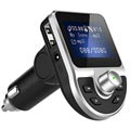 Cargador con Doble Puerto USB para Coche & Transmisor FM Bluetooth BT20 - Negro