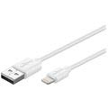 Cable con Conector Lightning Goobay para Sincronización & Carga - 3m - Blanco