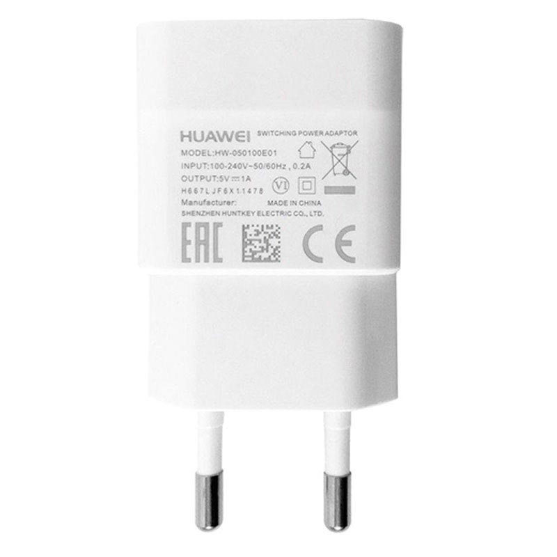 demasiado proteccion mini Cargador MicroUSB Huawei HW-050100E01 para Pared - 1A - Blanco