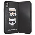 Carcasa Karl Lagerfeld Karl & Choupette para iPhone XR - Negro
