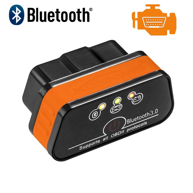 AAGOOD Bluetooth OBD Herramienta de exploración Monitor de Salud 2 Coches escáner de diagnóstico OBD 2 Compruebe Lector de códigos de luz del Motor 