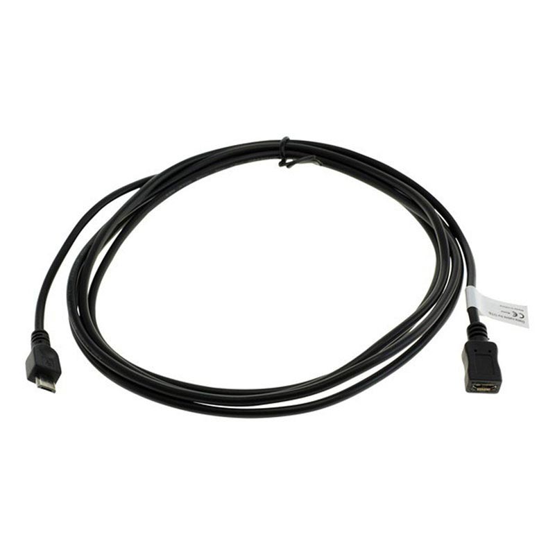 Extensión de cable Micro USB 5pines 2m Negro