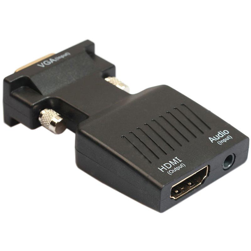 Mediar viceversa Estúpido Adaptador VGA a HDMI con Audio de 3.5mm