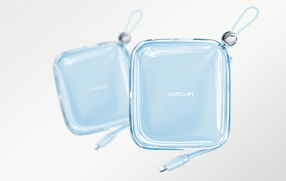 Joyroom Jelly JR-L005 Lightning Power Bank 10000mAh - Puertos USB-C, USB-A - Azul