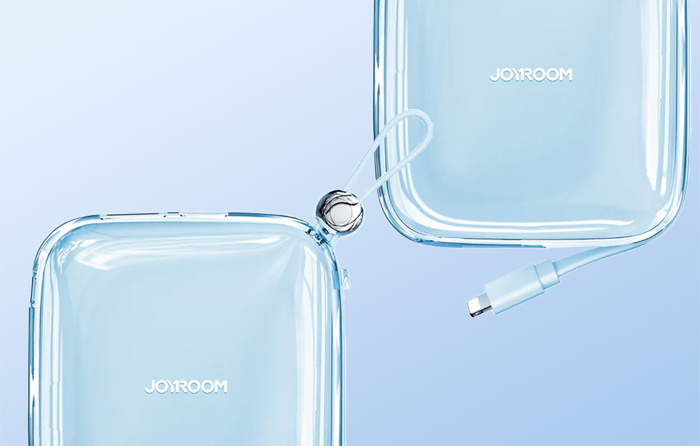 Joyroom Jelly JR-L005 Lightning Power Bank 10000mAh - Puertos USB-C, USB-A - Azul