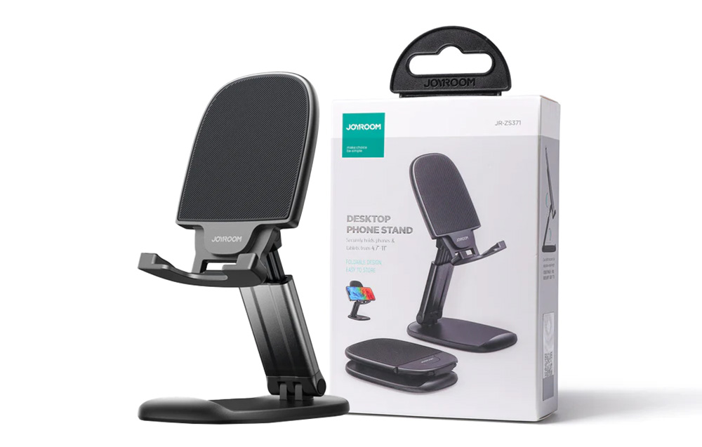 Joyroom JR-ZS371 Soporte plegable de sobremesa para teléfono - Negro