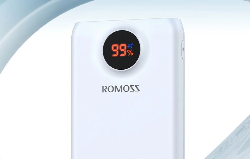 Romoss SW20PF Power Bank 20000mAh/22.5W - USB-C, 2xUSB-A - Blanco