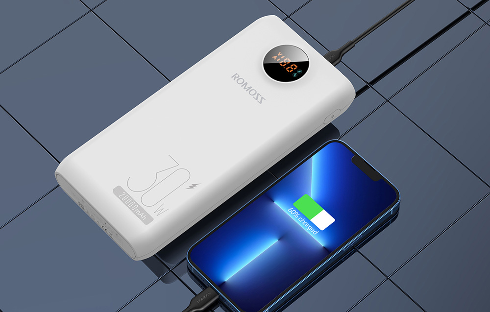 Romoss SW20S Pro Power Bank 20000mAh - 30W - Blanco