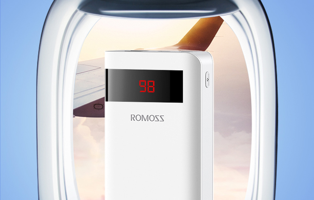 Romoss Sense6PS Pro 30W Power Bank 20000mAh - USB-C, 2x USB-A - Blanco