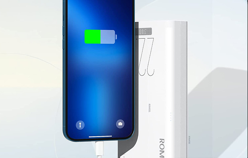 Romoss Sense 8F 30000mAh Power Bank - 22.5W - Blanco