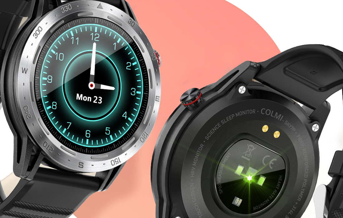 Colmi Sky 7 Pro Smartwatch - 3ATM, 1.3″ TFT - Plata / Negro