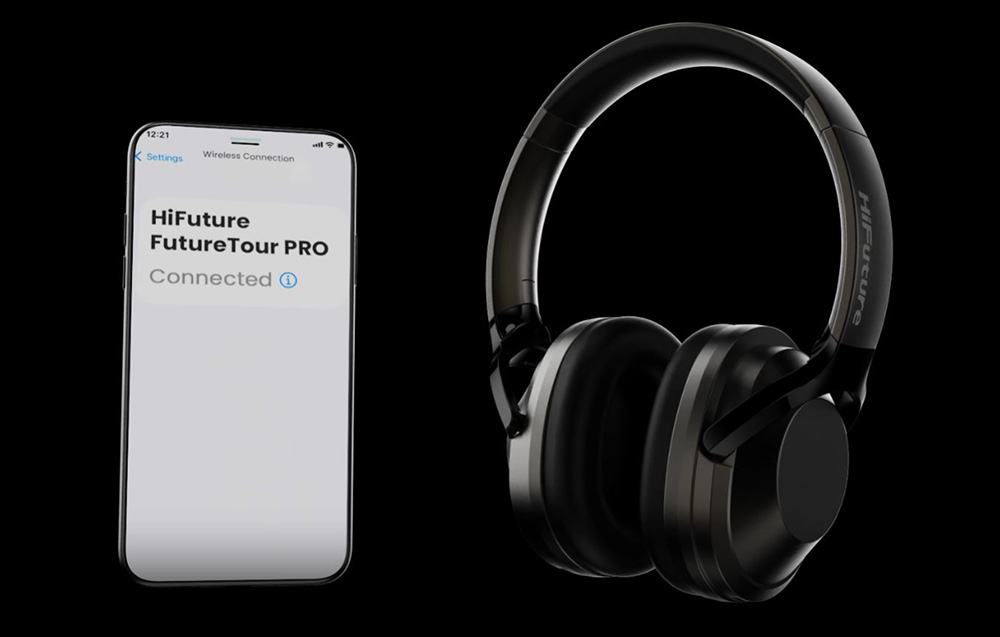 Auriculares inalámbricos HiFuture FutureTour Pro - ANC, Bluetooth 5.2 - Negro