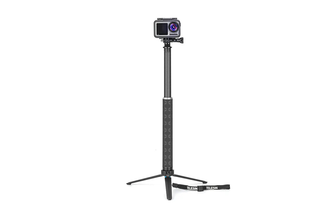 Telesin GP-MNP-90T Bastón / Trípode deportivo para cámara selfie - 0.9m - Negro