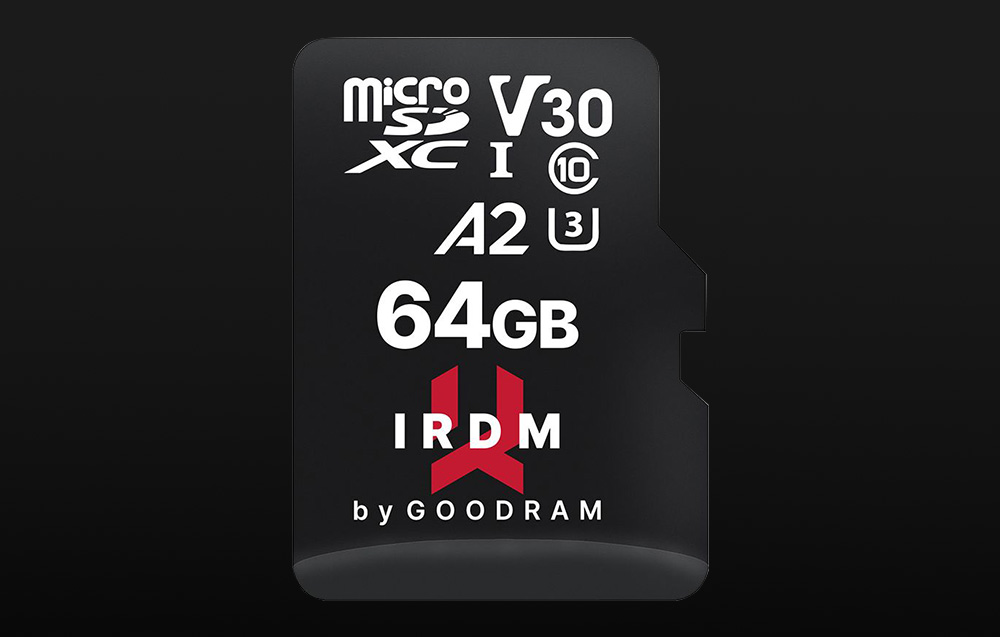 Tarjeta de memoria Goodram IRDM MicroSDXC Clase 10 UHS-I/U3 - 64GB