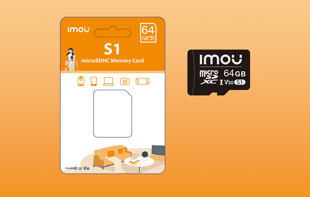 Tarjeta de memoria Imou S1 microSDXC - UHS-I, 10/U3/V30 - 64GB